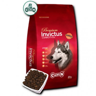 Karma dla psa Premium Canun Invictus 20kg z jagnięciną (mięso 30%), ryżem (25%) i rybą
