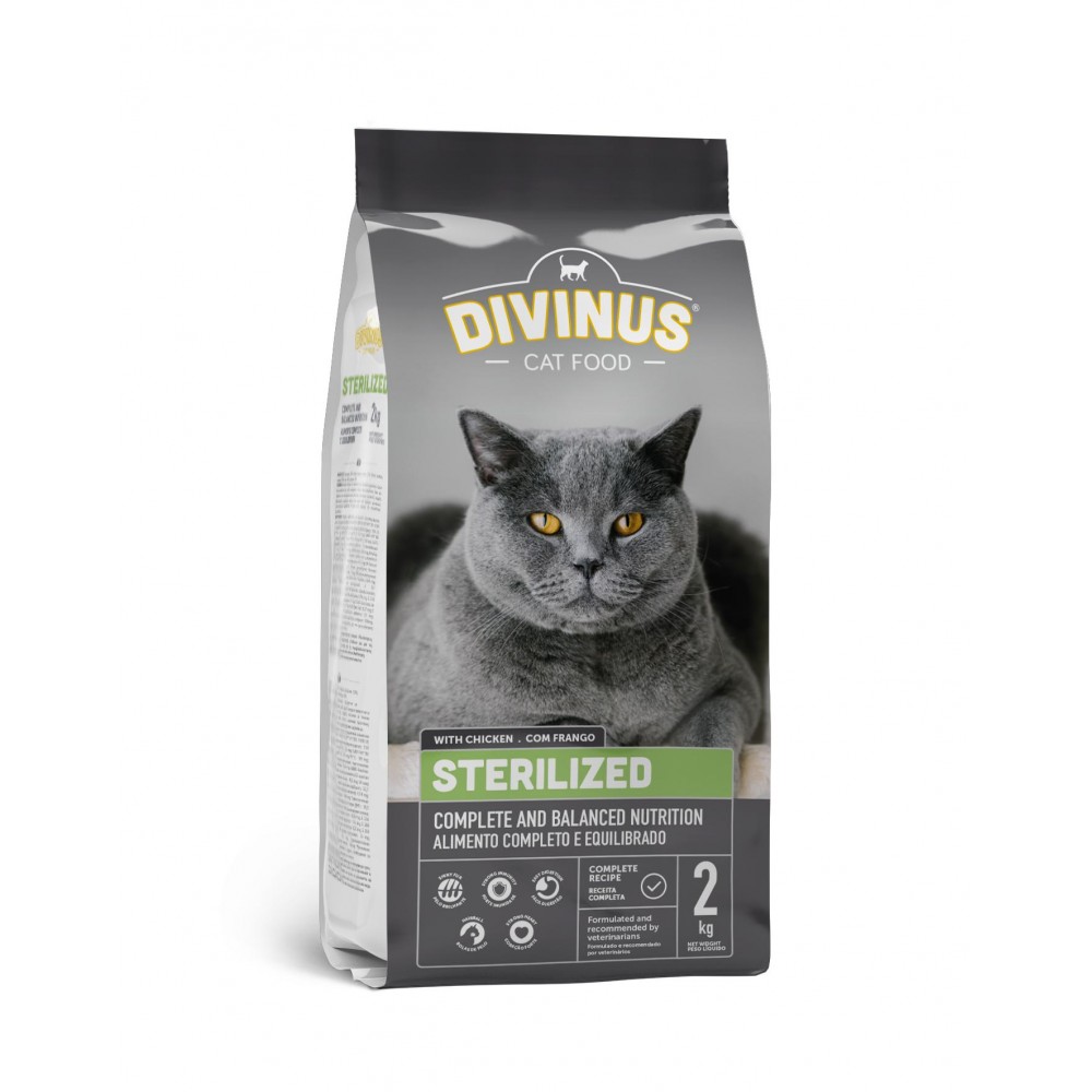 Divinus Cat Sterilized dla kotów sterylizowanych 2kg
