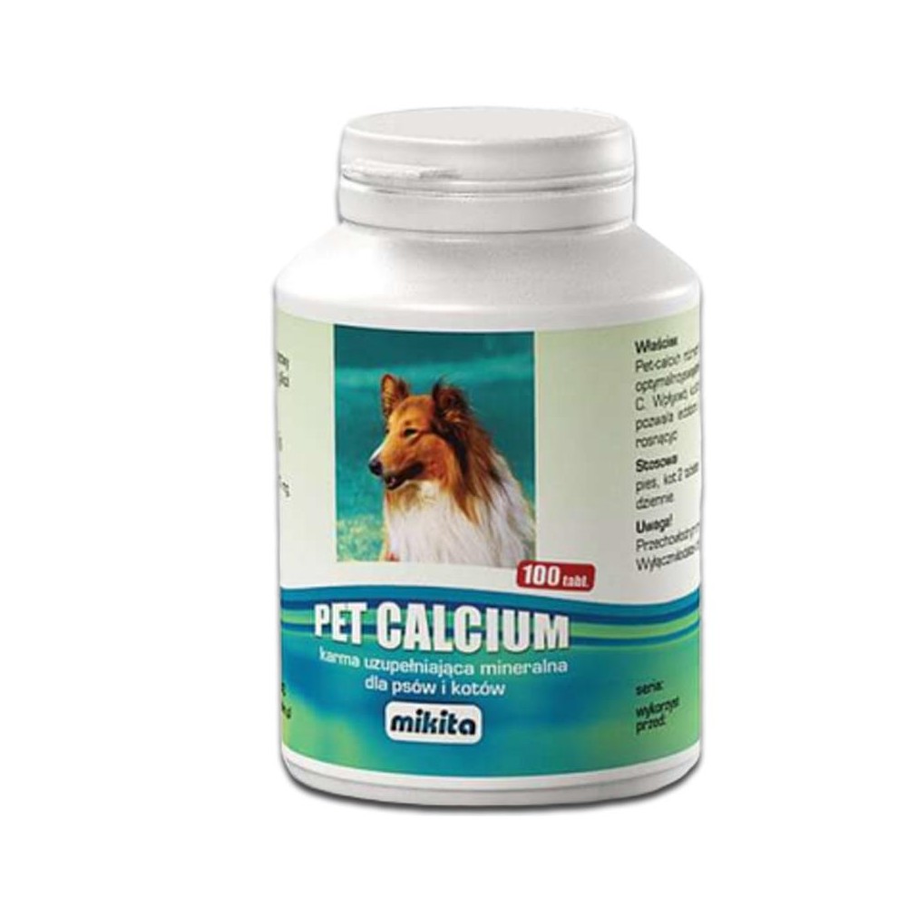 Mikita Pet Calcium - preparat witaminowy z magnezem i wit. C 100 tab.