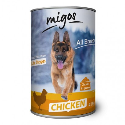 [Zestaw] Migos Chicken dla psów dorosłych 1240G x 12szt