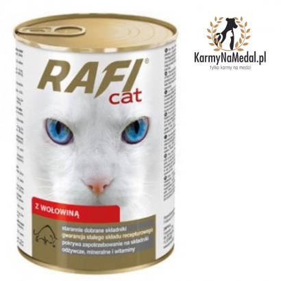Rafi Cat mokra karma dla kota z wołowiną 415 g  - 1
