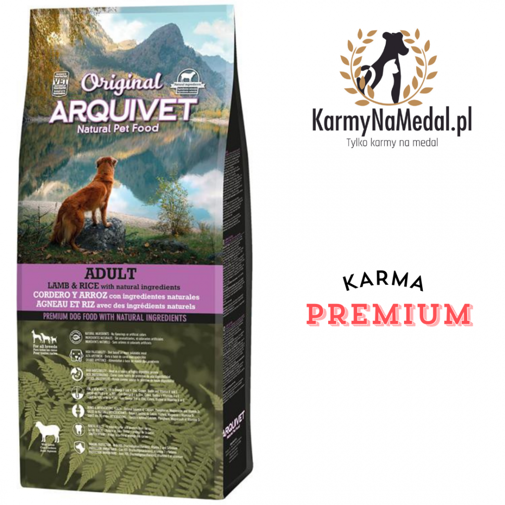 Arquivet Original Adult Jagnięcina z ryżem 12 kg - 3 Arquivet Original Adult Jagnięcina z ryżem 12 kg - 3