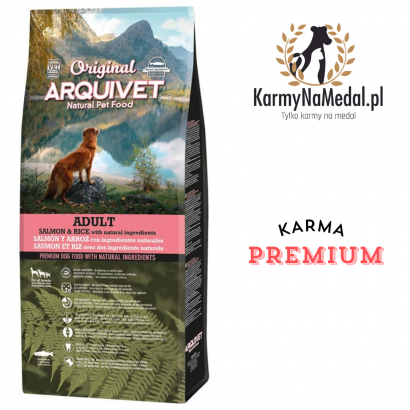 Arquivet Original Łosoś z ryżem 12 kg  - 2