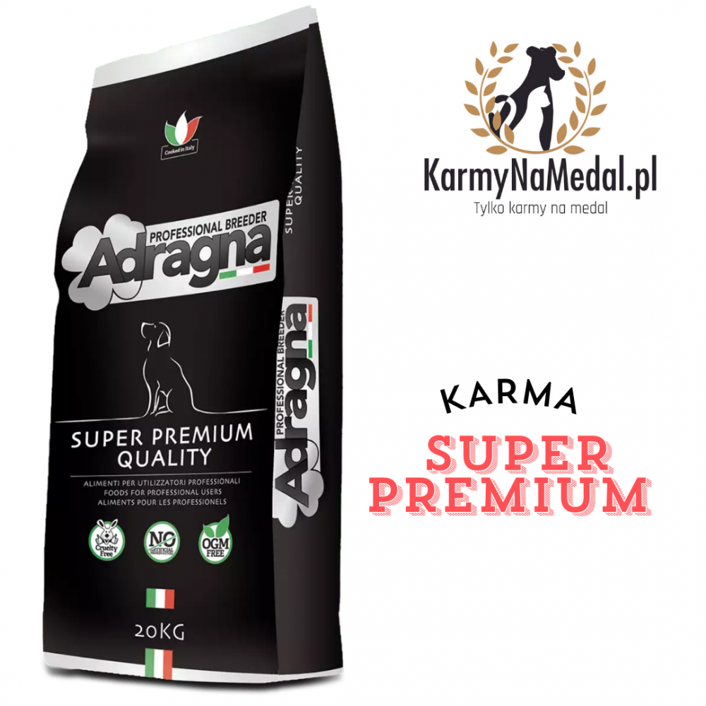 Adragna Breeder Medium/Maxi super premium jagnięcina 20kg  - 2