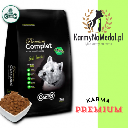 Karma dla psa Premium Canun Complet 4kg dla małych ras /