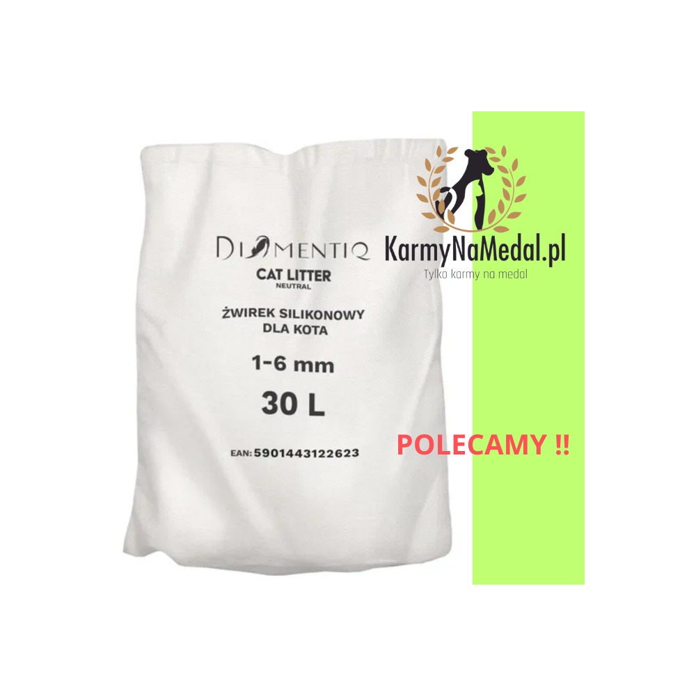 DIAMENTIQ Żwirek silikonowy Neutral 30L  - 1