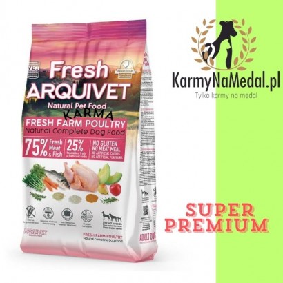 ARQUIVET FRESH Półwilgotna karma dla psa kurczak i ryba oceaniczna 2,5 kg  - 3