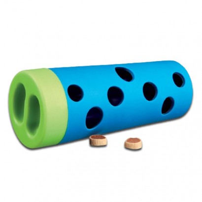 Zabawka dla psaDog Activity Snack Roll'/ Rolka do przysmaków śr. 6/5×14 cm red-blue