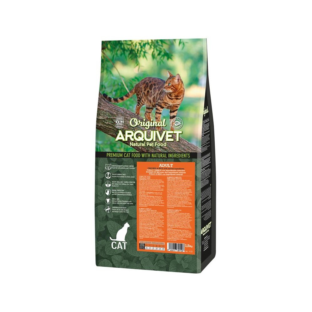 ARQUIVET CAT Original dla kotów dorosłych z kurczakiem 1,5 kg