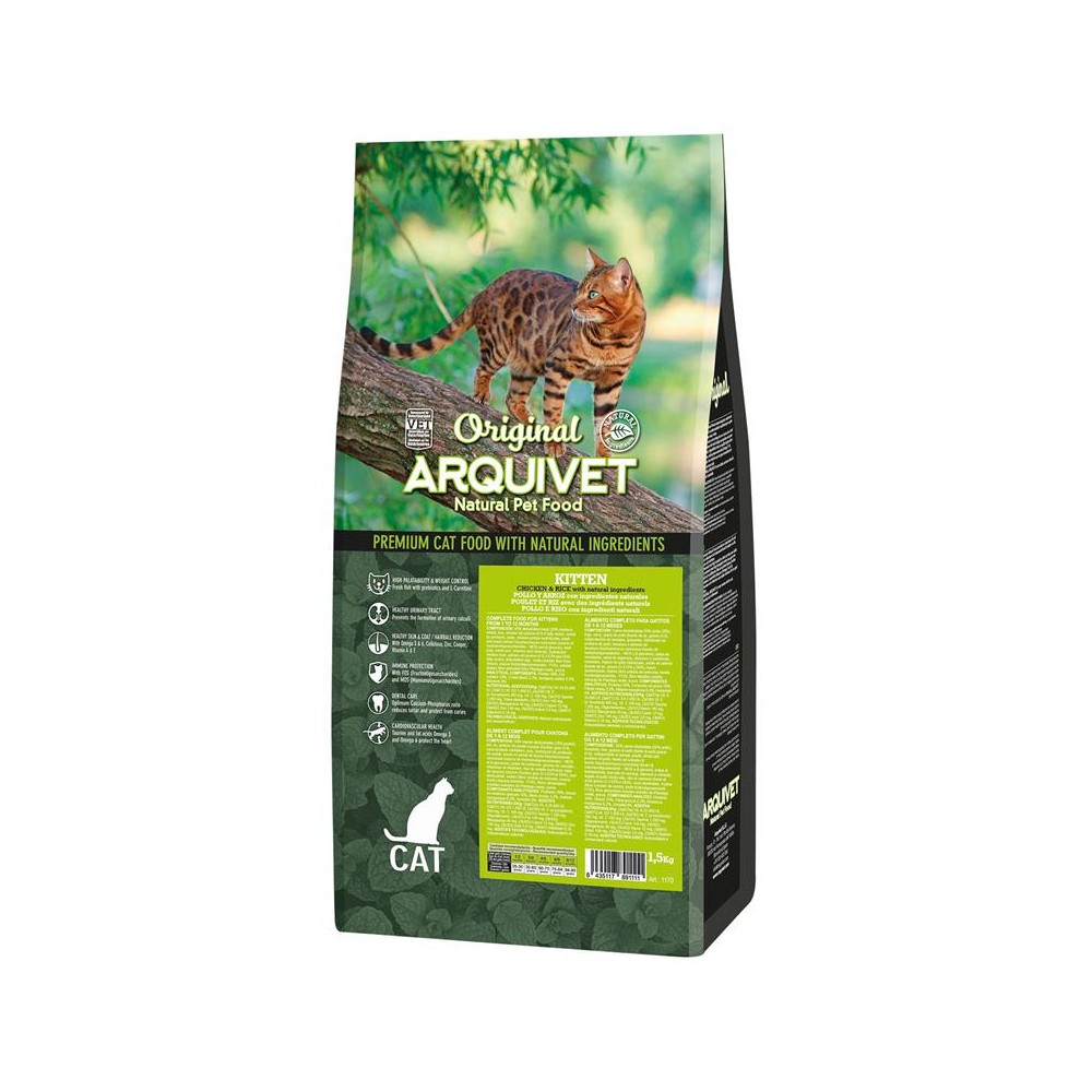 ARQUIVET CAT Original Kitten dla kociąt z kurczakiem 1,5 kg