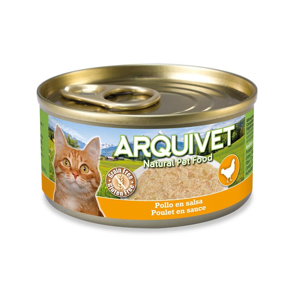 ARQUIVET puszka dla kota kurczak w sosie 80g