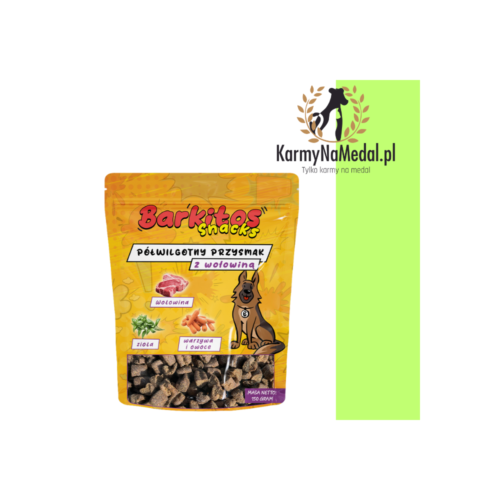Barkitos Snacks – półwilgotne przysmaki dla psa z wołowiną 150g  - 2