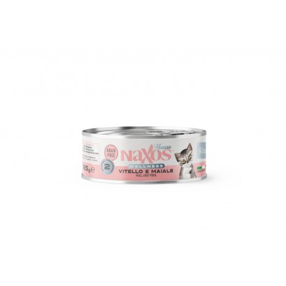 NAXOS CAT Puszka dla kociąt smaku cielęciny i wieprzowiny 85g