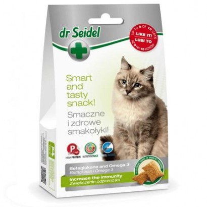 Smakołyki Dr Seidla dla kotów na zwiększenie odporności z beta gluka 50 g