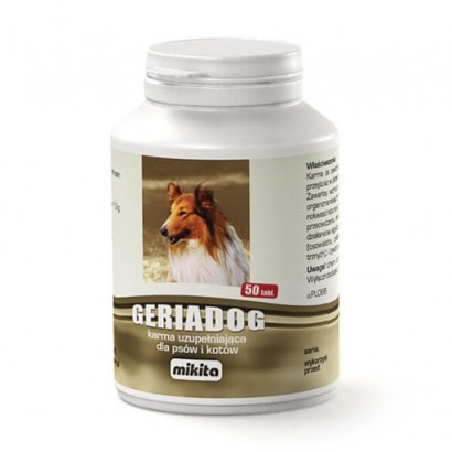 GeriaDog senior dla starszych psów 50 tabletek 
