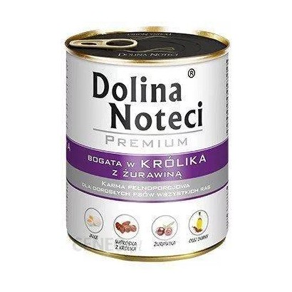 DOLINA NOTECI Premium bogata w królika z żurawiną - mokra karma dla psa - 800g