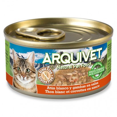 Arquivet Puszka dla kota o smaku tuńczyka i krewetek 80g
