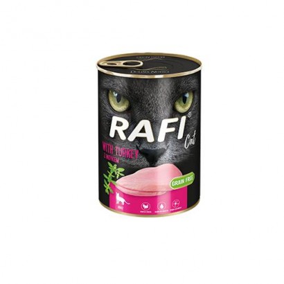 Rafi Cat Mokra karma dla kota  z indykiem 400 g
